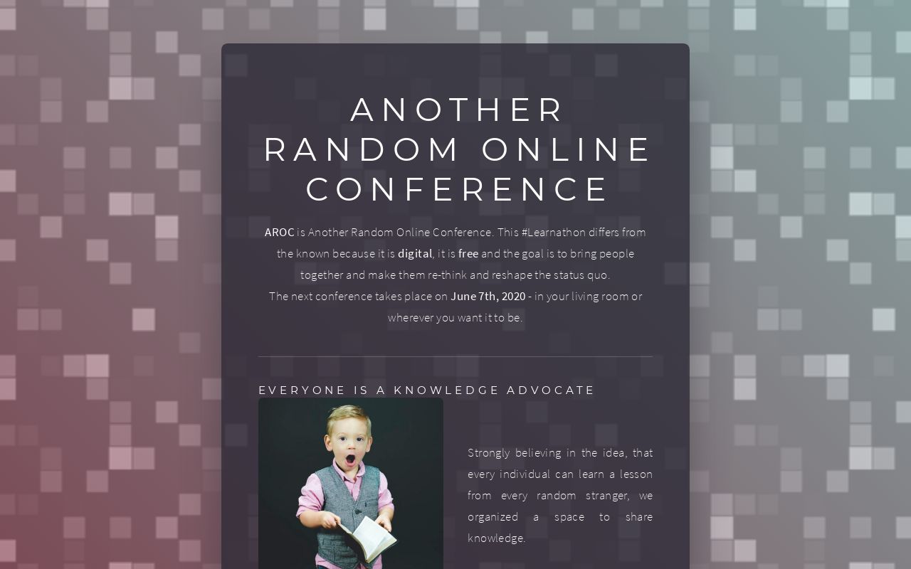 Another Random Online Conference